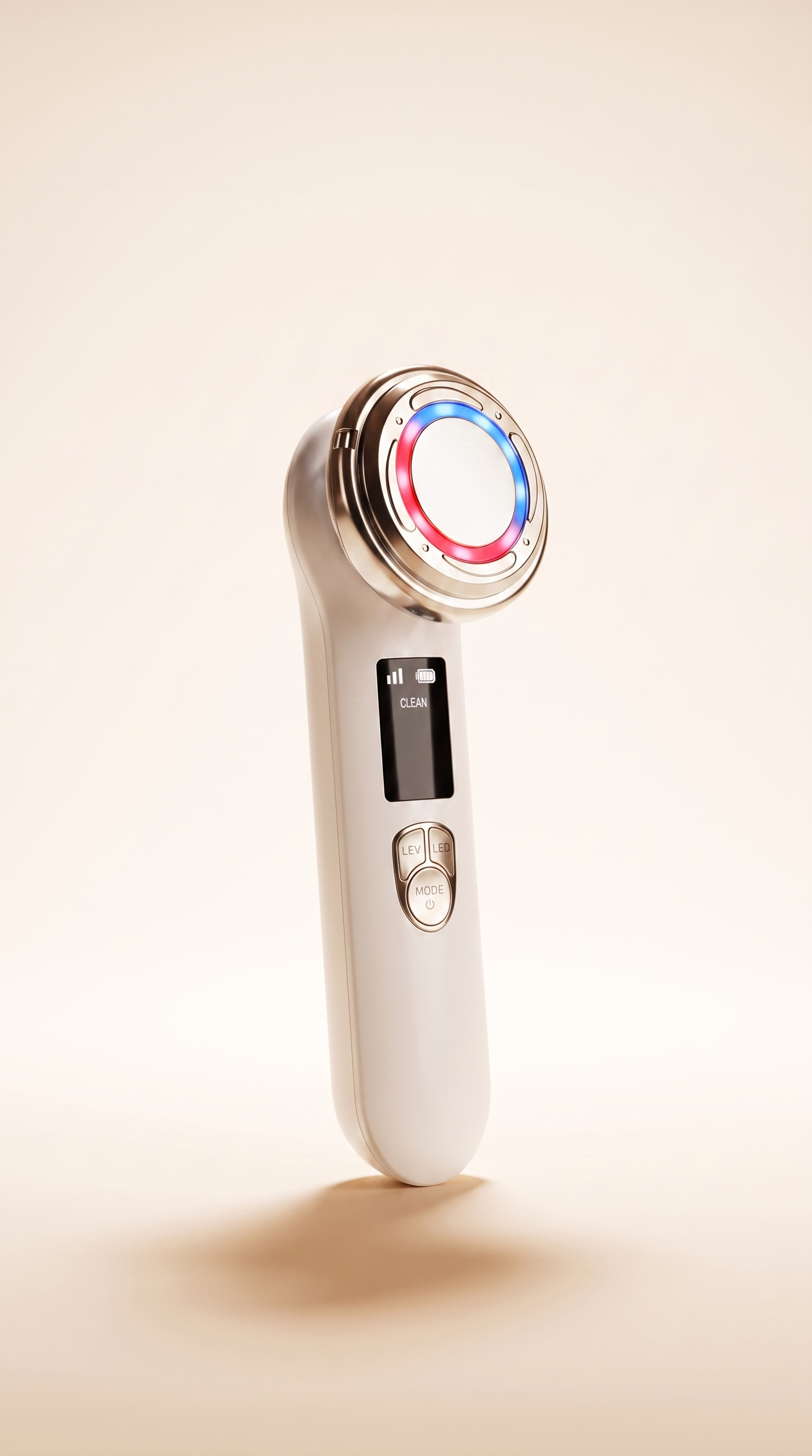 Glouren red light therapy face wand shown on its own